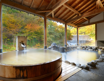 趣の異なる2つの湯船